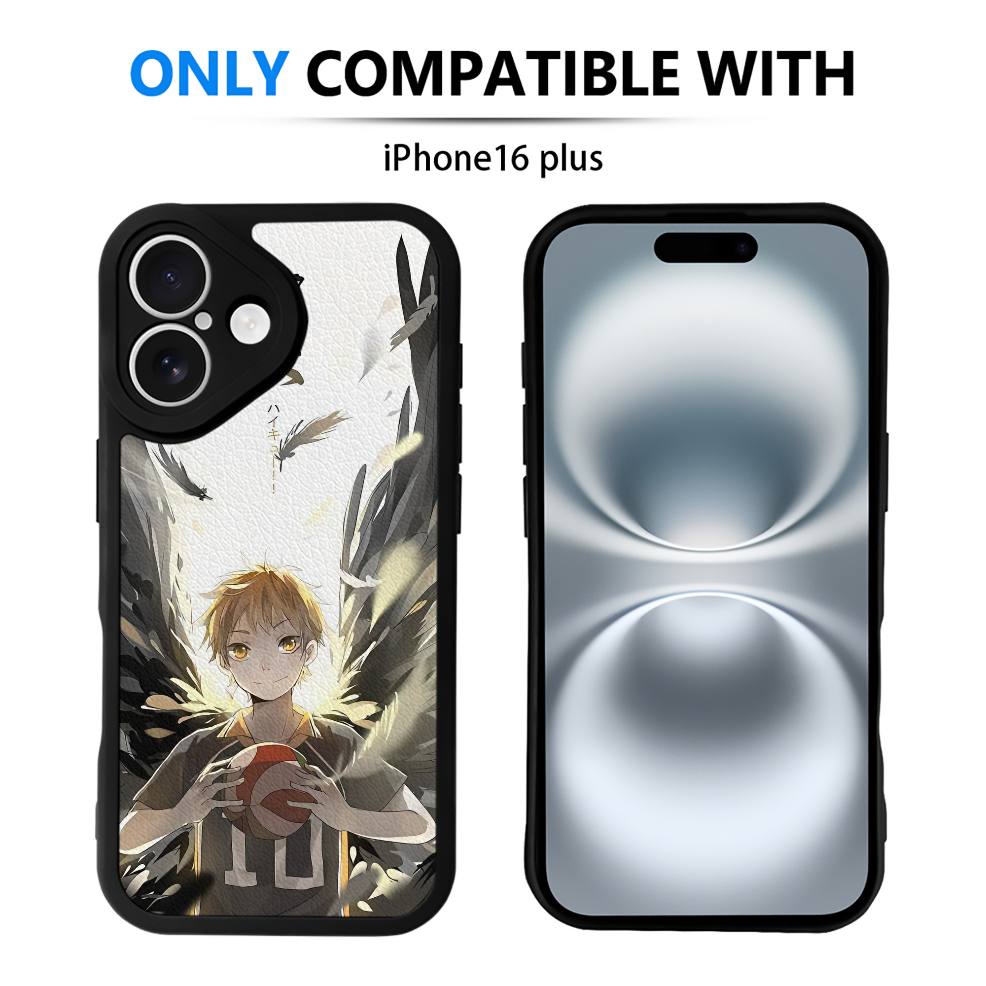 （画像用） ハイキュー!! Haikyu!! 【iPhone 16シリーズ対応】シリコンスマホケース（レザー調） 材質：シリコン